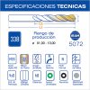 3325- 510 - Caja Plástico Alto Impacto 19 Brocas Punta Oro - Image 6