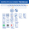 1384 - Broca Extralarga x 650 mm - Acero Rápido - Image 3