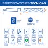 1520 - Broca corta cabo Cónico, Recubierta con Nitruro de Titanio - Image 3