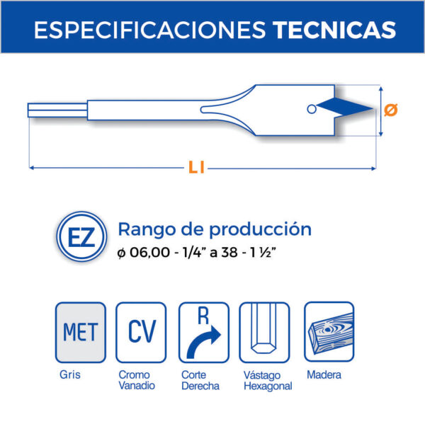 2200 - Broca Plana para Madera - Image 8