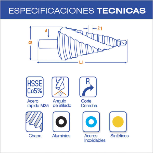 5590 - Broca Escalonada para Chapas - Image 6
