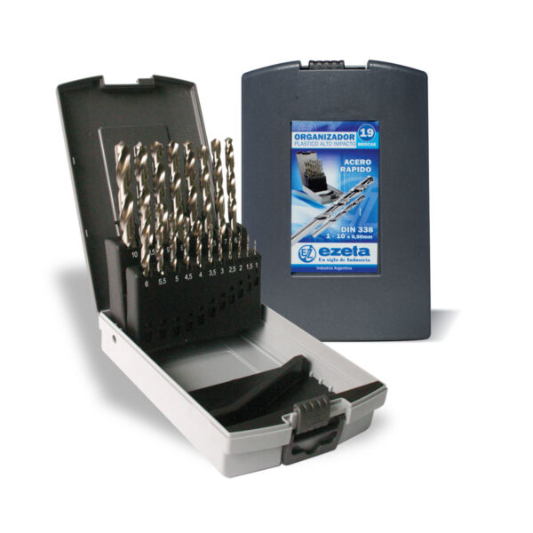 3301- 5100 - Caja Plástico Alto Impacto 19 Brocas para Metal - Image 2