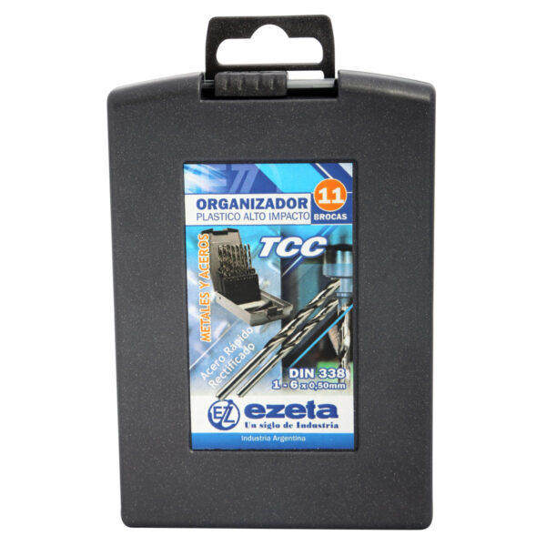 3301- 5090 - Caja Plástico Alto Impacto 11 Brocas para Metal