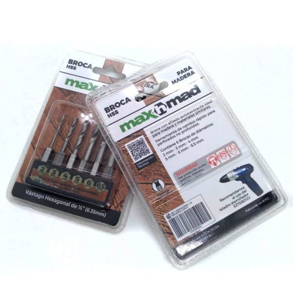 3370 - Max H Mad - Set de 6 brocas hexagonales HSS para Madera - Image 4