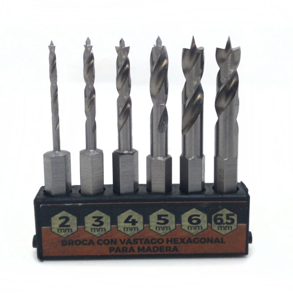3370 - Max H Mad - Set de 6 brocas hexagonales HSS para Madera - Image 2