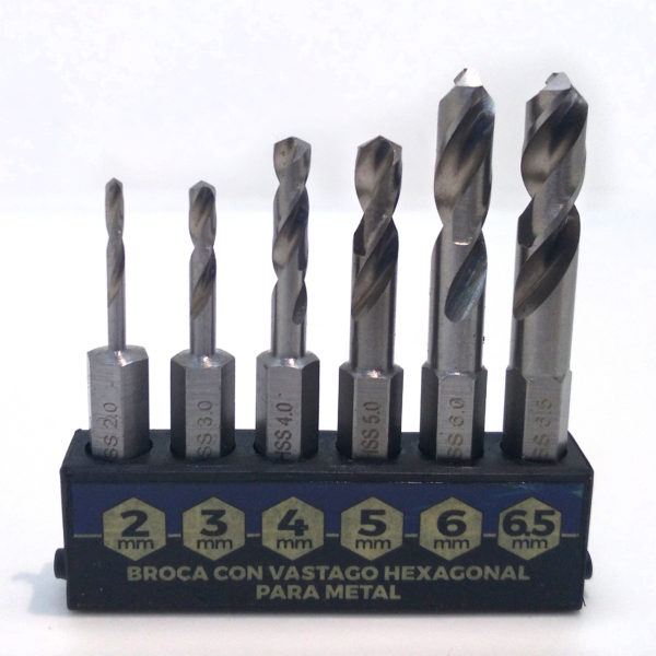 3372 - Max H Met - Set de 6 brocas hexagonales HSS para Metales - Image 2