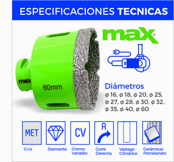 2660 - Broca Copa para Porcelanato - MAX - Amoladora - Image 9