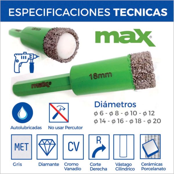 2650 - Broca para Porcelanato MAX - Taladro - Image 13